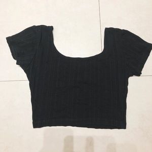 Black Crop Top